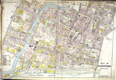 Map of Hartford, 1909