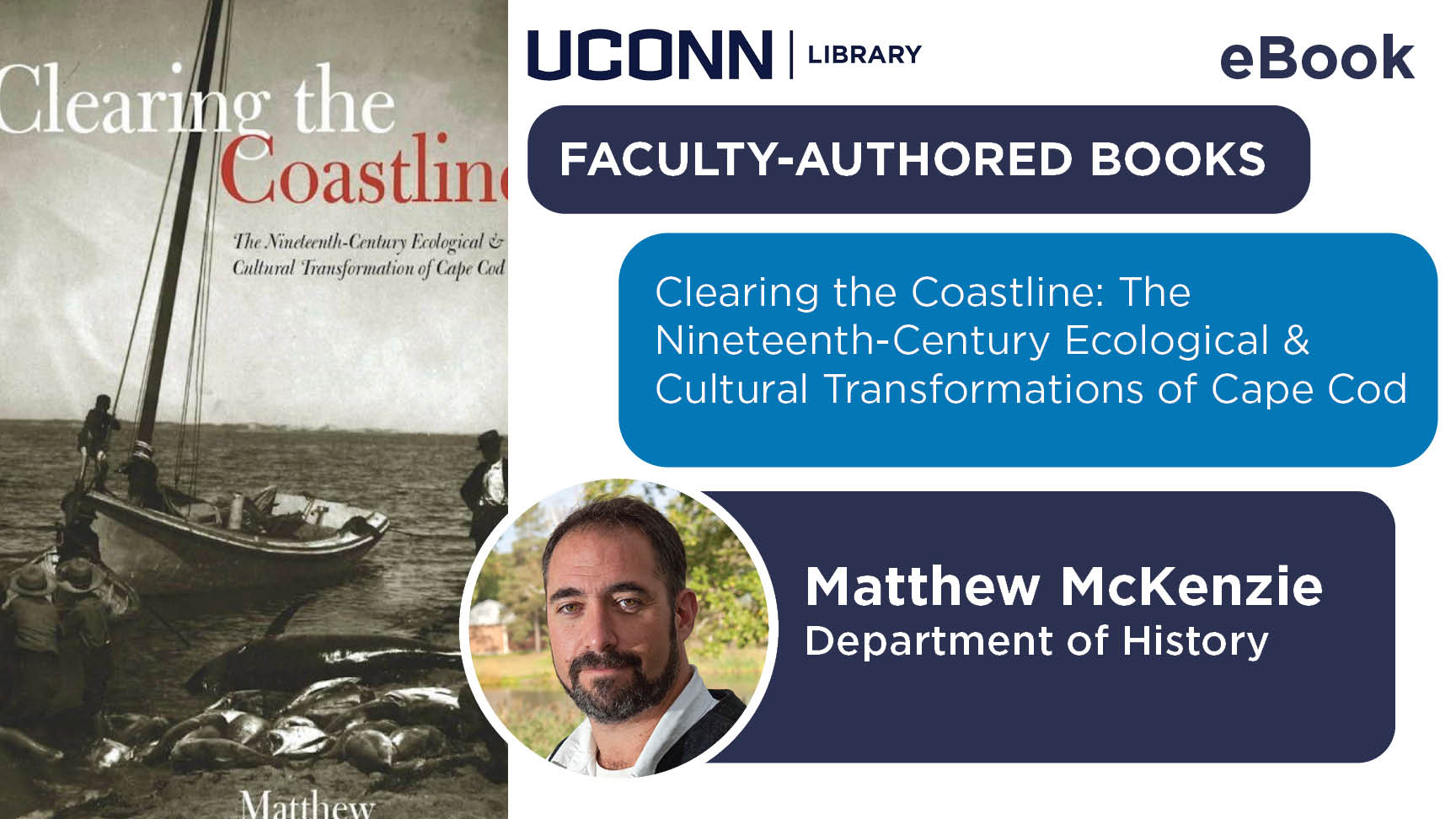 UConn Library, eBook, FACULTY-AUTHORED BOOKS, Clearing the Coastline: The Nineteenth-Century Ecological & Cultural Transformations of Cape Cod, Matthew McKenzie Department of History