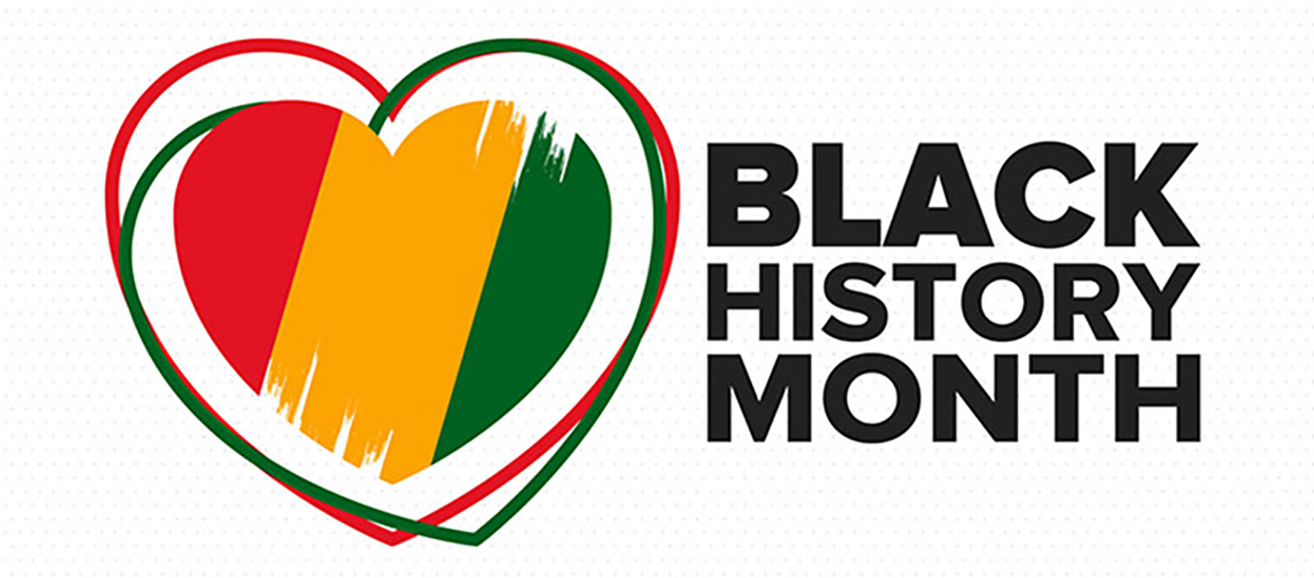 Black History Month Image, with red, yellow, and green in a heart shape. Image by Donovan Potter, from the Edwards Air Force Base website. 