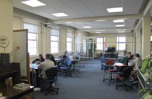 Study space at the Avery Point Library, UConn